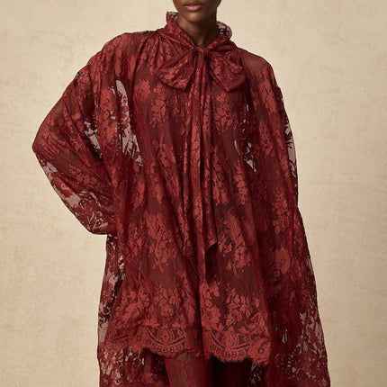 Guendalina Red Lace Dress