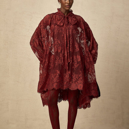 Guendalina Red Lace Dress