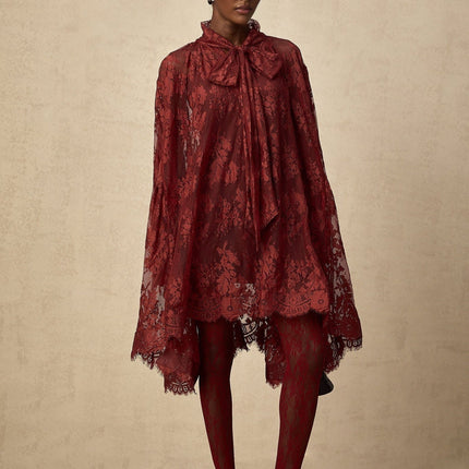 Guendalina Red Lace Dress