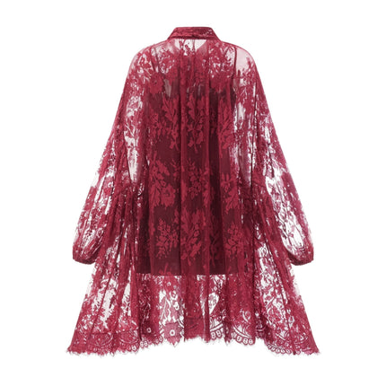 Guendalina Red Lace Dress