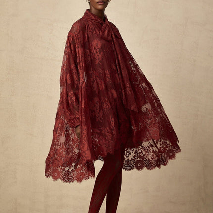 Guendalina Red Lace Dress