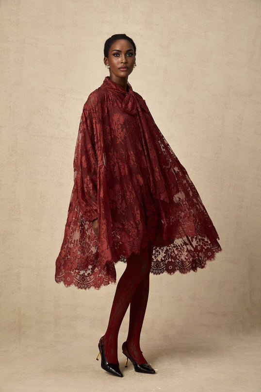 Guendalina Red Lace Dress