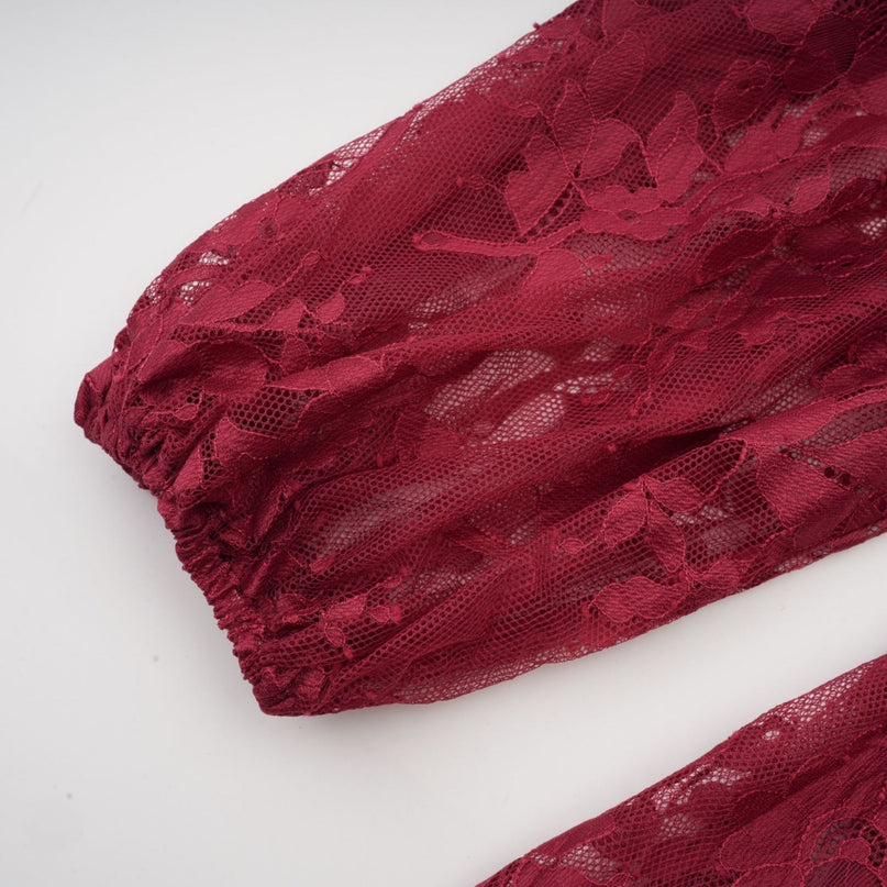 Guendalina Red Lace Dress