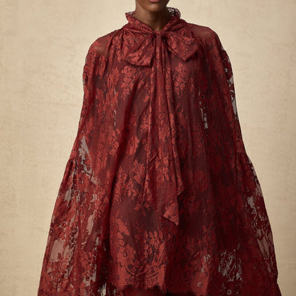 Guendalina Red Lace Dress
