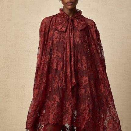 Guendalina Red Lace Dress