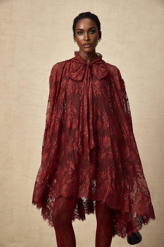 Guendalina Red Lace Dress