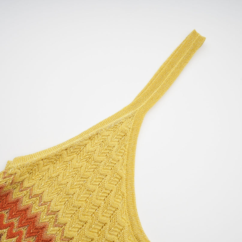 Haley Brown Gradient Knit Maxi Dress