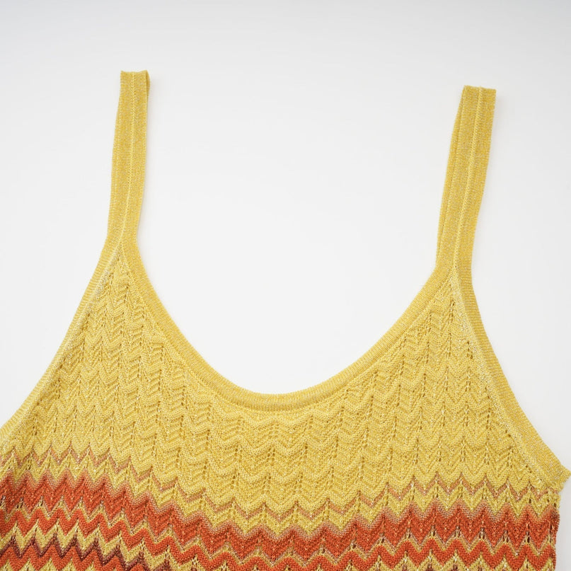 Haley Brown Gradient Knit Maxi Dress