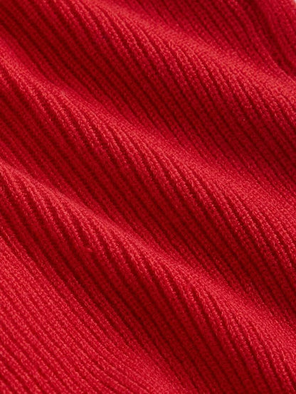 Halter Neck 3D Floral HollowOut Red Knitted TopRed TopChristmas Women TopsRed Sexy TopMermaid