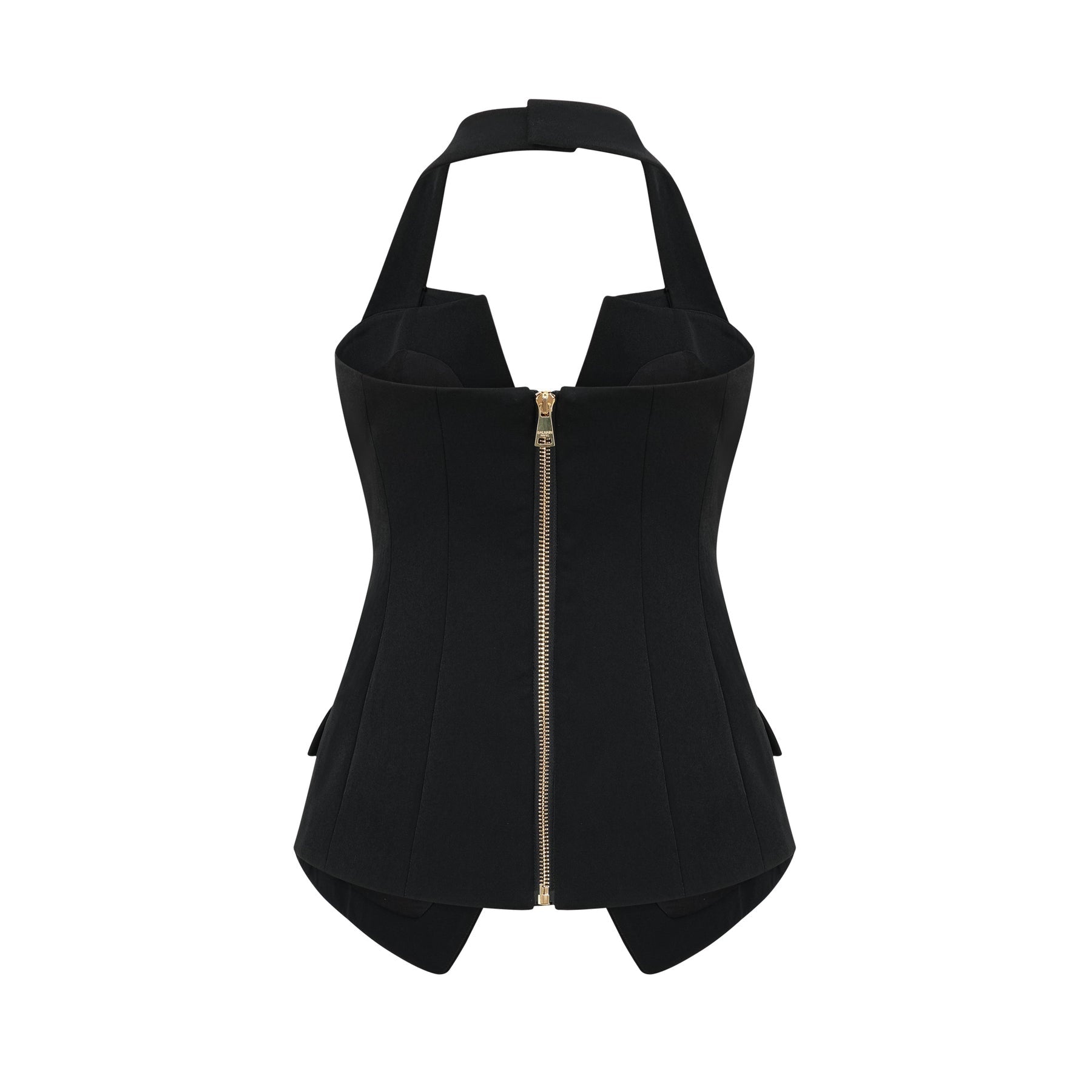 Harper tailored doublebreasted halterneck top