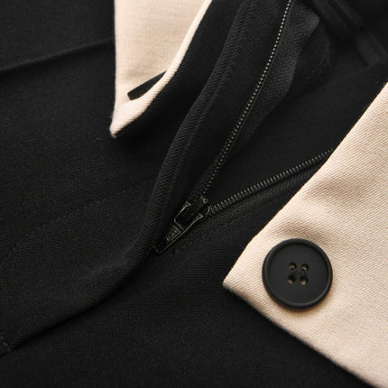 Haven Waistband High-rise Flared Tailoring Trousers Neutrals & Black