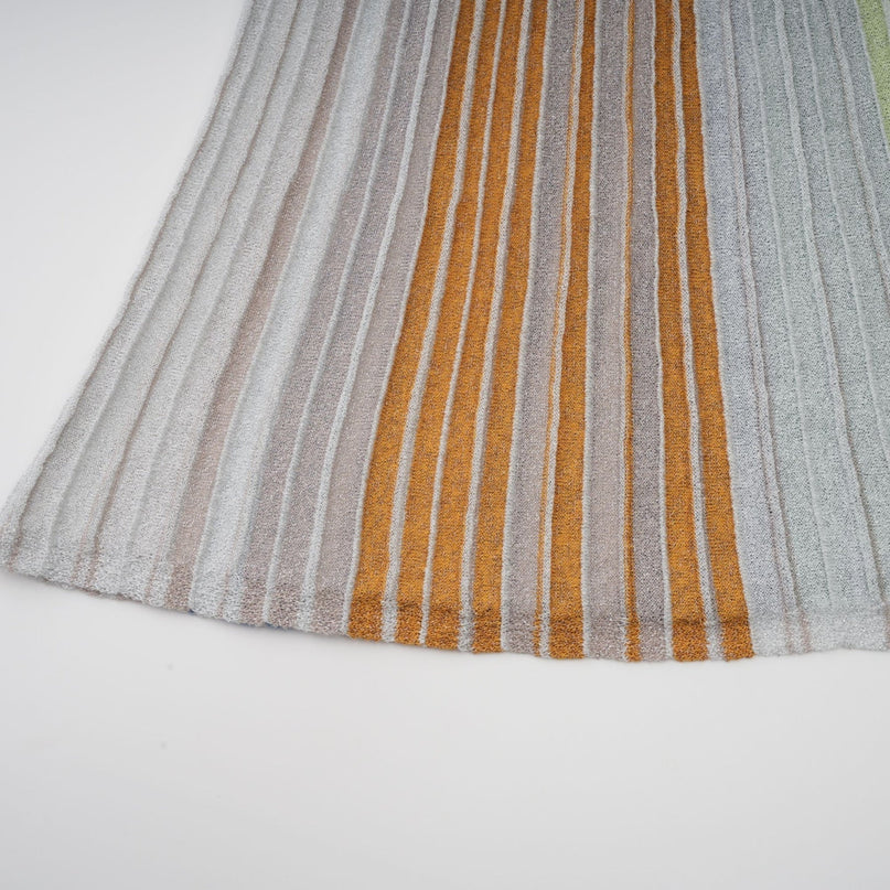 Helena Green Striped Glitter Maxi Dress