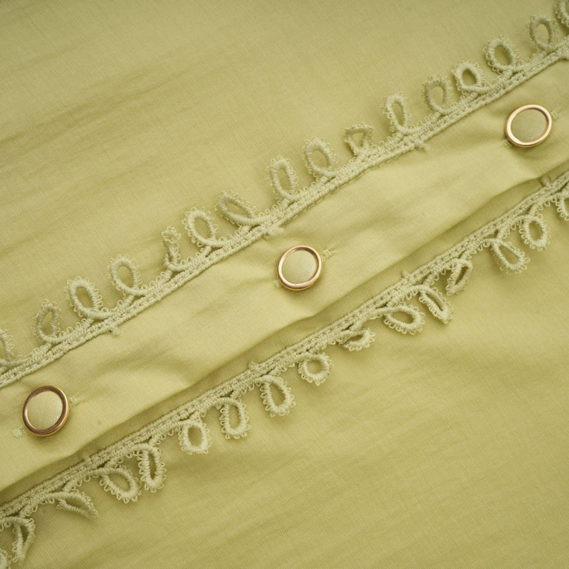 Hélène floral embroidered shirt  skirt matching set