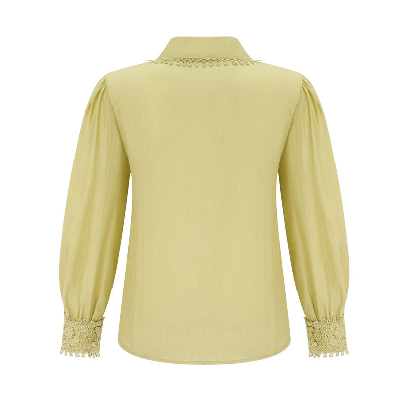 Hélène floral embroidered shirt  skirt matching set