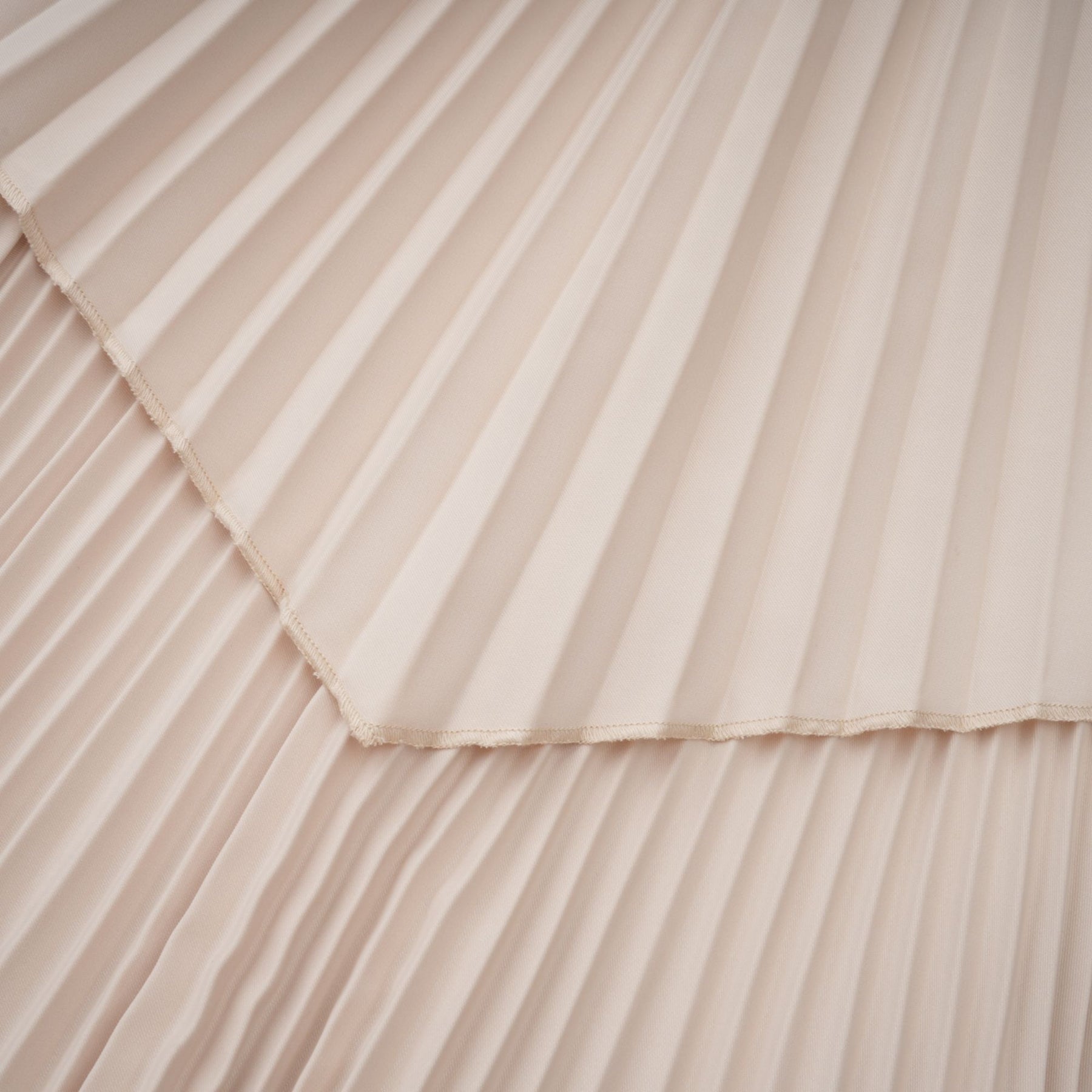 Héloïse neutrals cape pleated midi dress