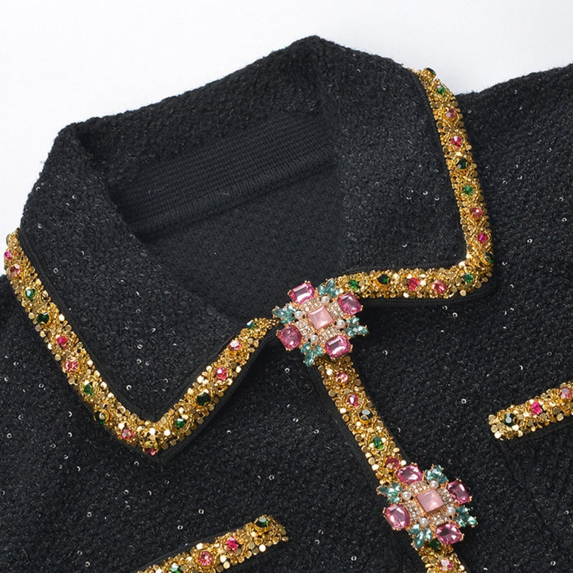 Héloïse sequin knitted dress