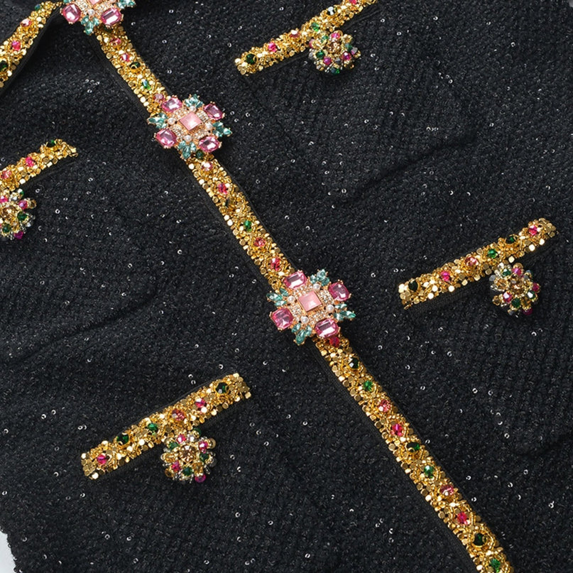 Héloïse sequin knitted dress