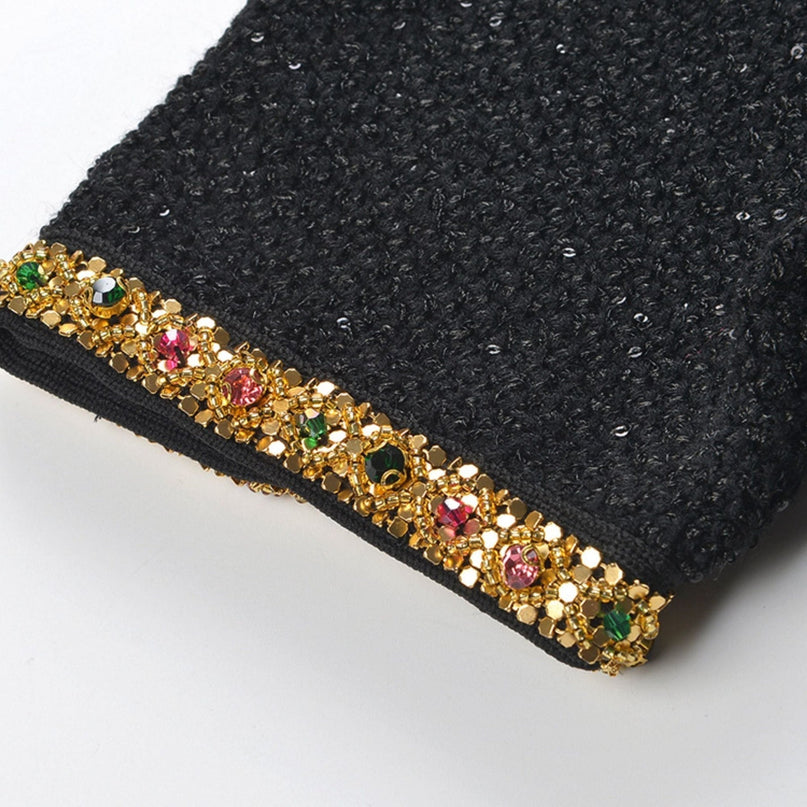 Héloïse sequin knitted dress