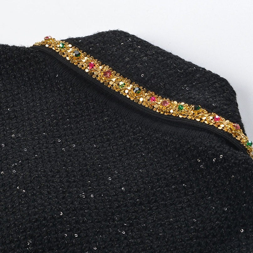 Héloïse sequin knitted dress