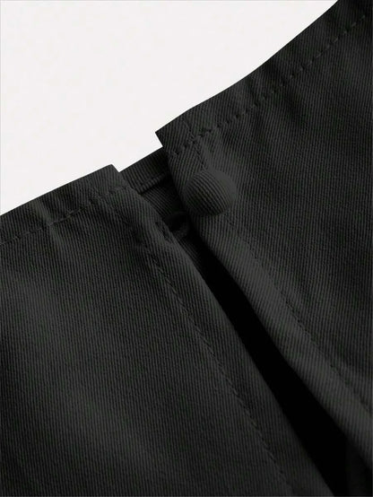 HIGH NECK SOLID POCKET JUMPSUIT WITH BELT
