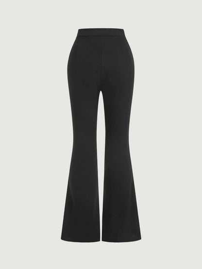 High Waist Flare Leg Pants