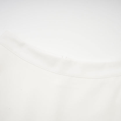 Hilaire white 3dpetal top  skirt matching set