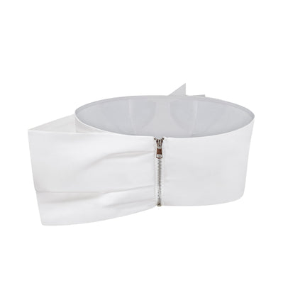 Honorine White Floral Pleated Top Skirt Matching Set