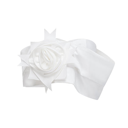 Honorine White Floral Pleated Top Skirt Matching Set