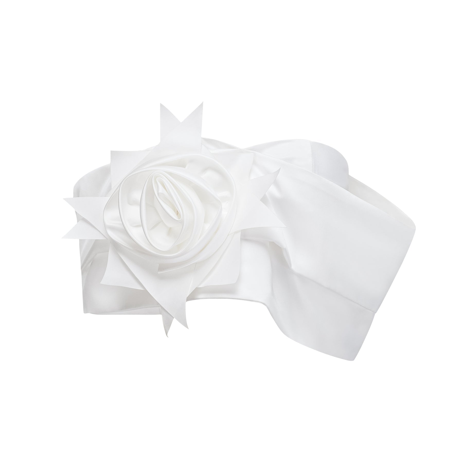 Honorine white floral pleated top  skirt matching set