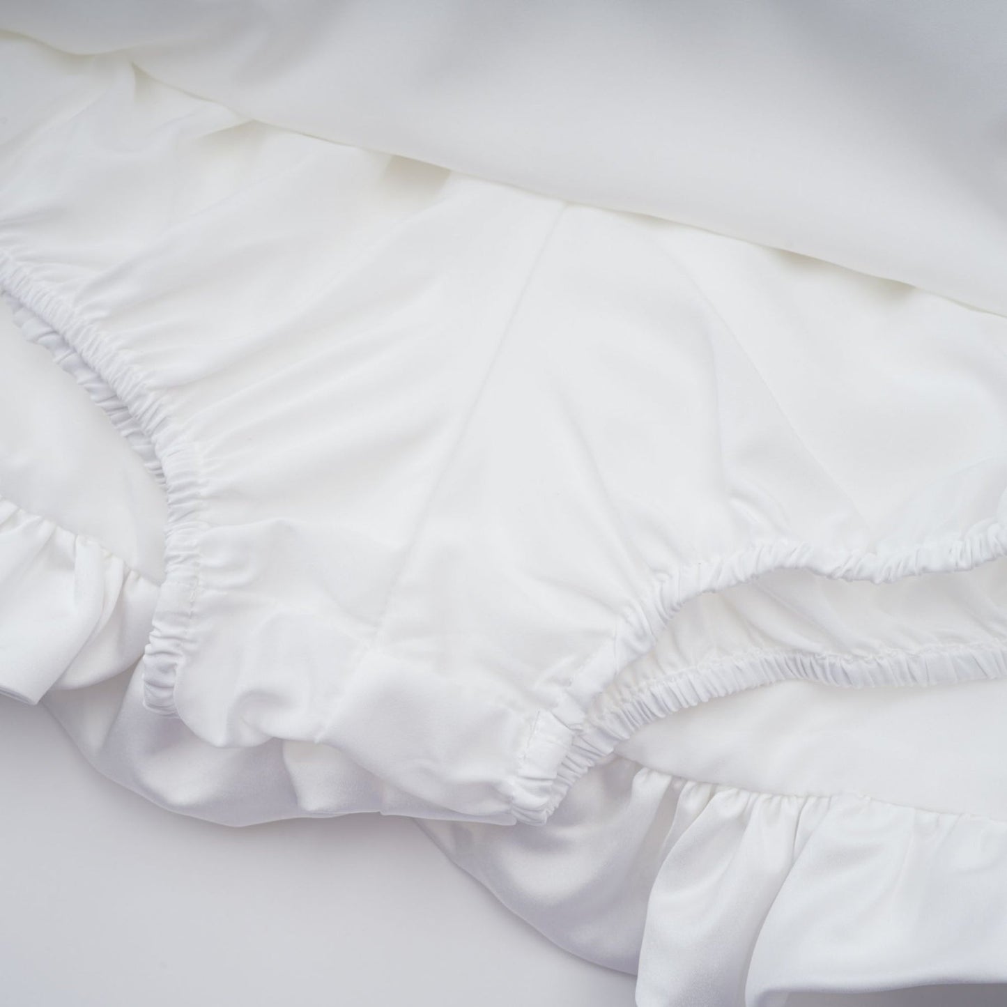 Honorine white floral pleated top  skirt matching set