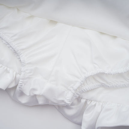 Honorine White Floral Pleated Top Skirt Matching Set