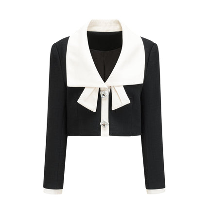 Ida Black & White Jacket Skirt Contrast Set