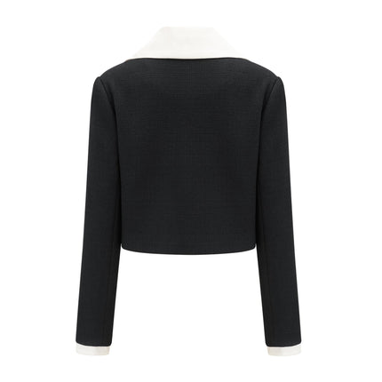 Ida Black & White Jacket Skirt Contrast Set