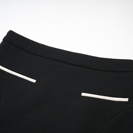 Ida Black & White Jacket Skirt Contrast Set