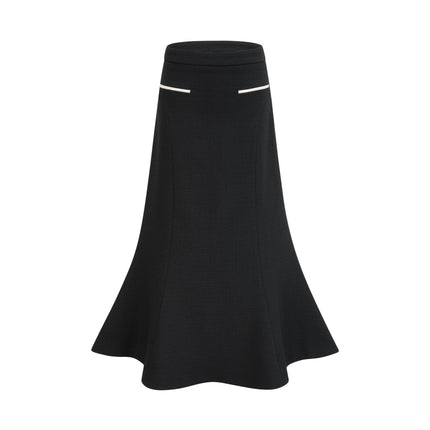 Ida Black & White Jacket Skirt Contrast Set