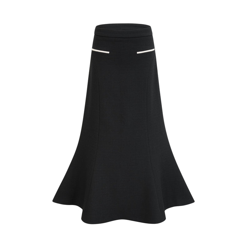 Ida Black & White Jacket Skirt Contrast Set