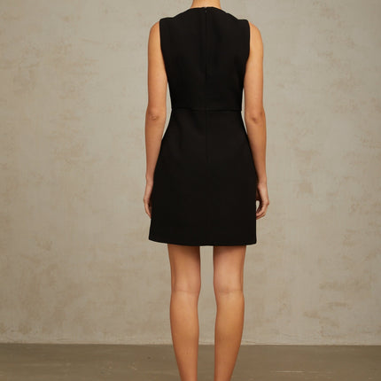 Ilaria Black Butterfly Sequin Mini Dress