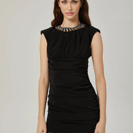 Imani crystalembellished mini dress