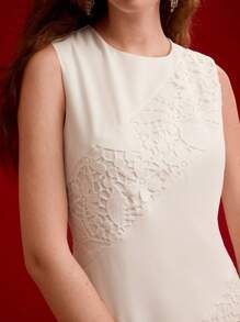 Sloan Maxi Dress - Halter Neckline - Mermaid Hem - High Waist - Asymmetrical Details - modified image