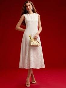 Sloan Maxi Dress - Halter Neckline - Mermaid Hem - High Waist - Asymmetrical Details - modified image