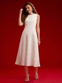 Sloan Maxi Dress - Halter Neckline - Mermaid Hem - High Waist - Asymmetrical Details - modified image