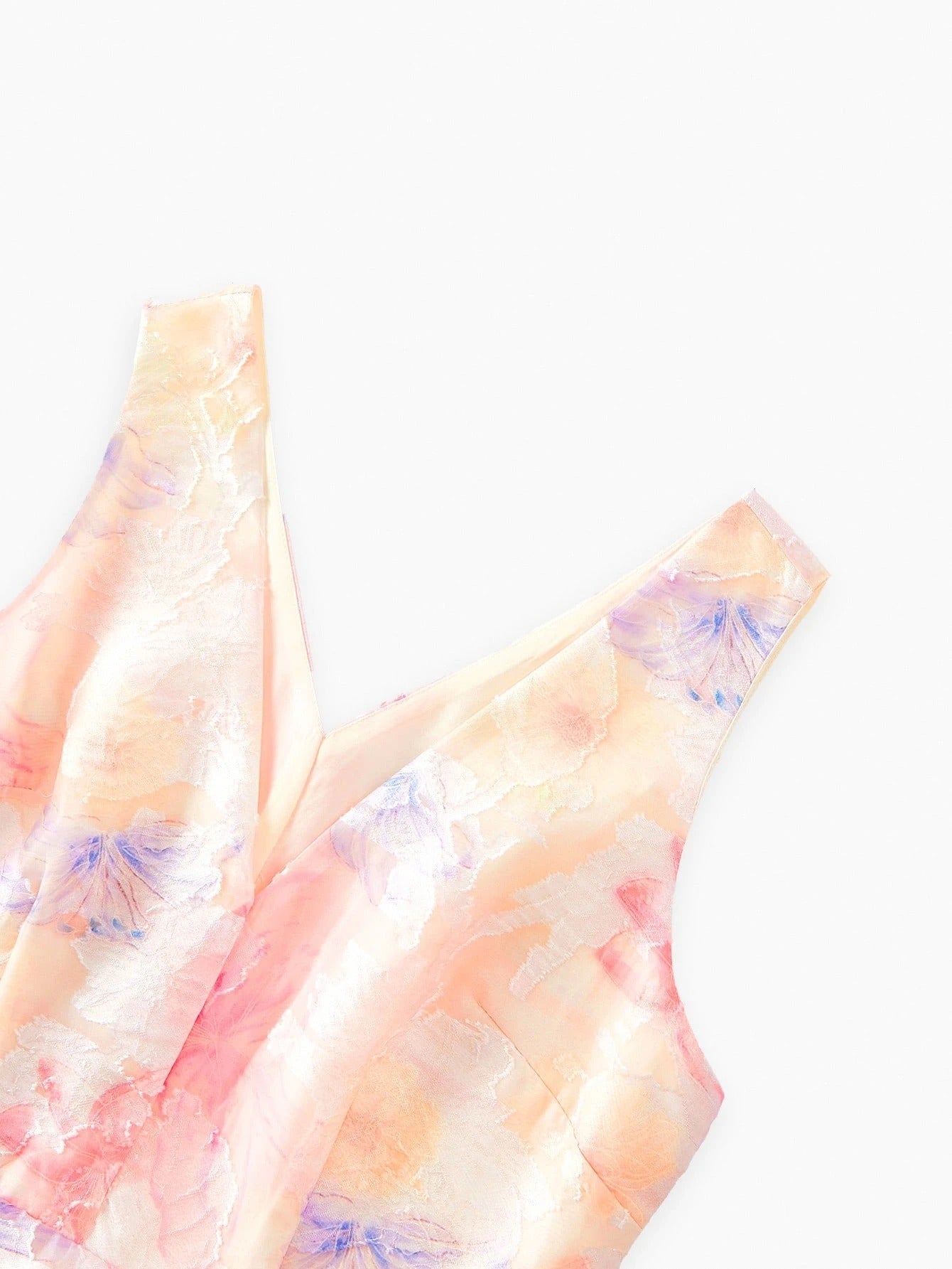 Rosalba Maxi Dress - V Neckline - High Waist - A Line - Backless Design - Ruffle Hem - modified image