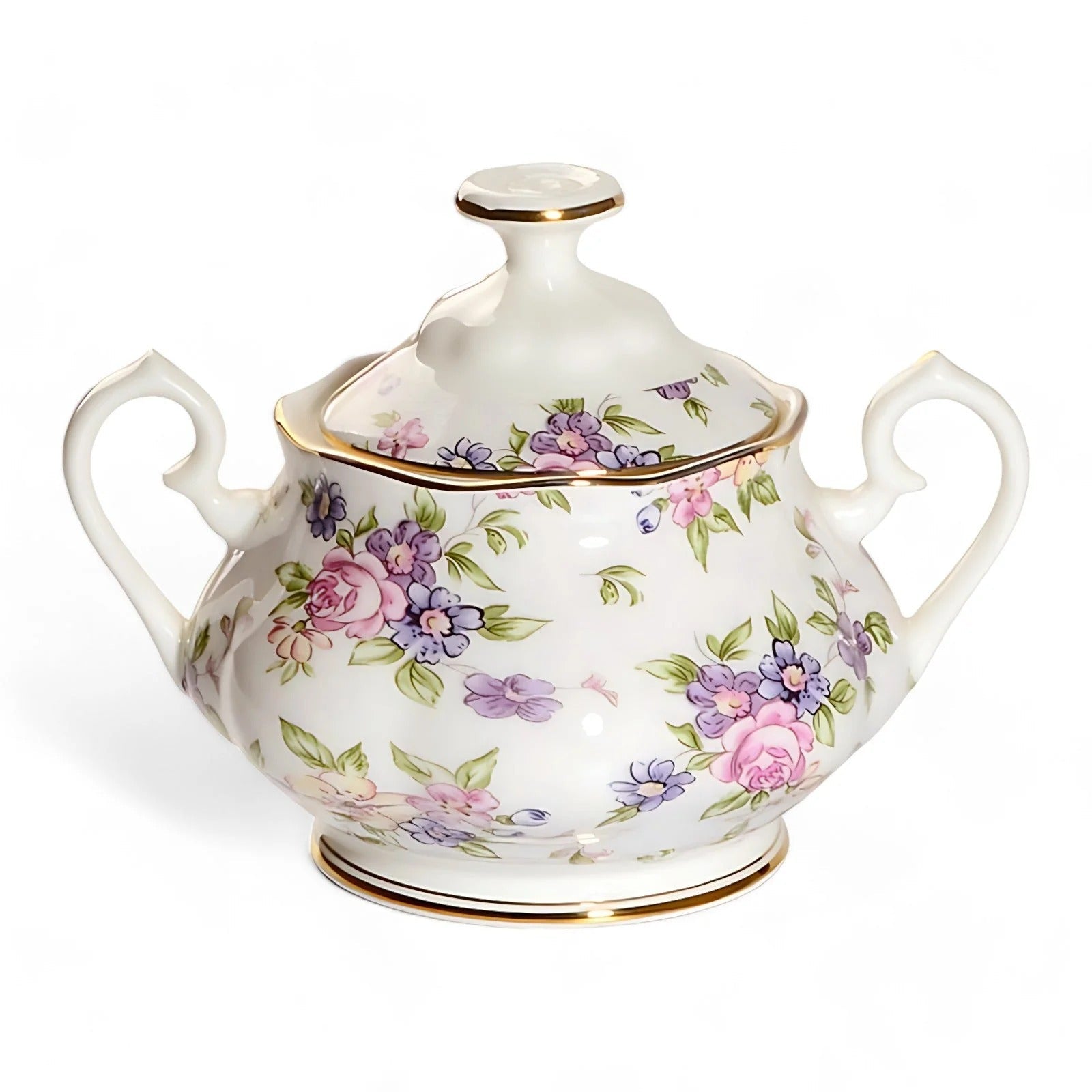 Vintage English Floral Porcelain Tea Set – 15-piece Gift Set Jacqueline van Hoef