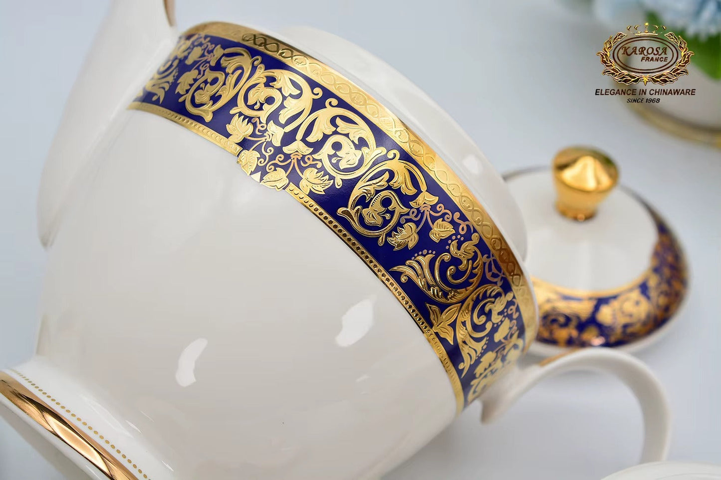 Royal Porcelain Tea Set – 24-piece Vintage Service For 6 Jacqueline van Hoef