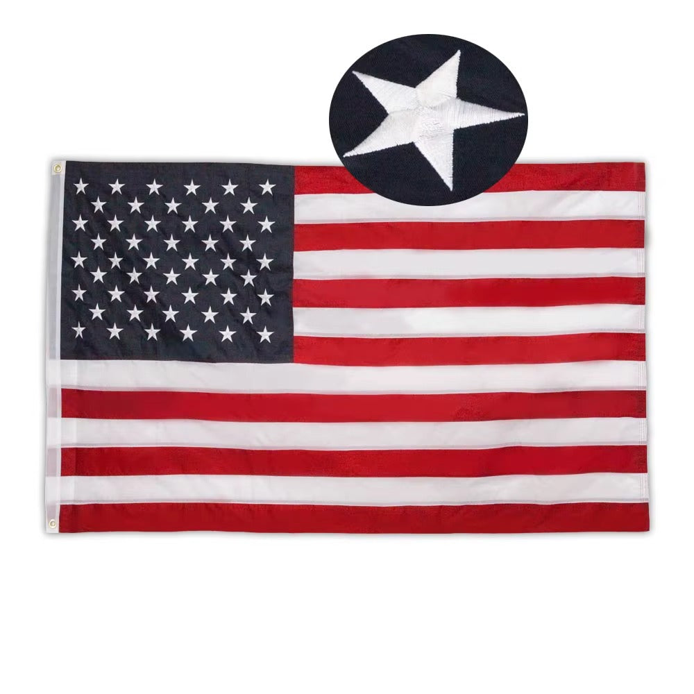 United States US Flag – Embroidered Polyester Swooper Banner