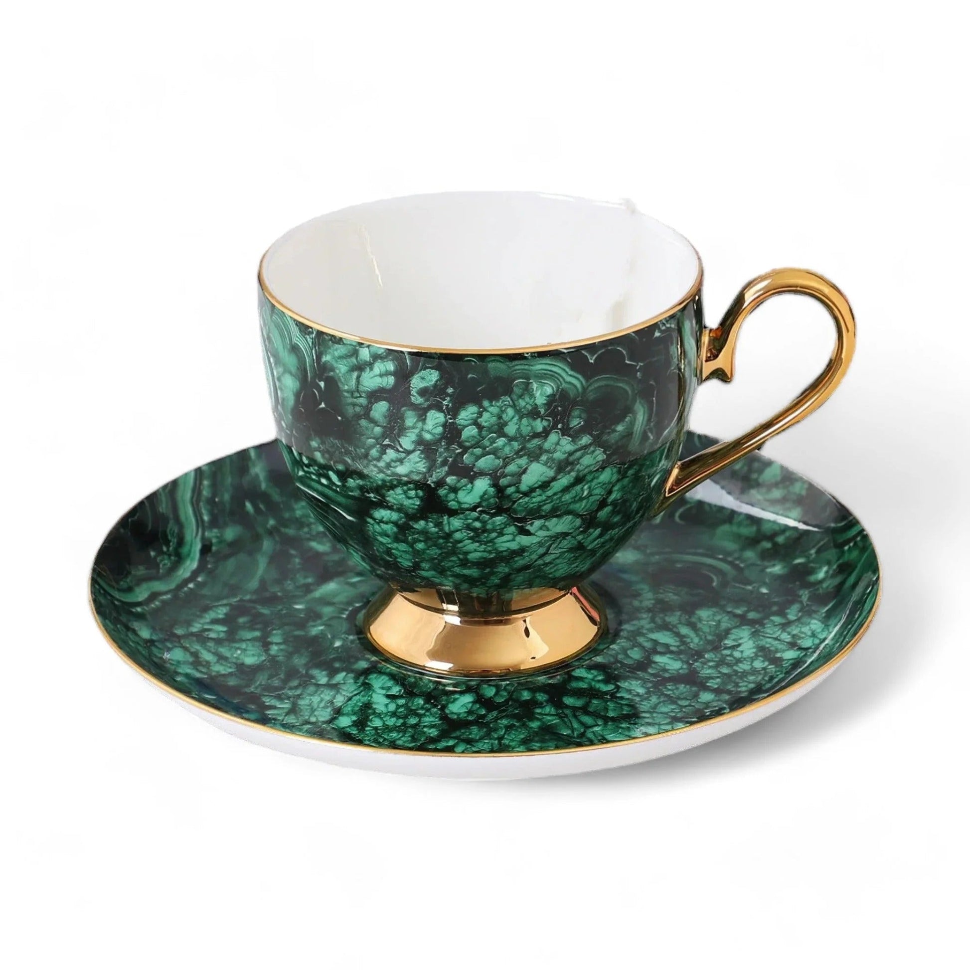 Royal Old England Ceramic Tea Set – Marble & – 21-piece Luxury Set Jacqueline van Hoef