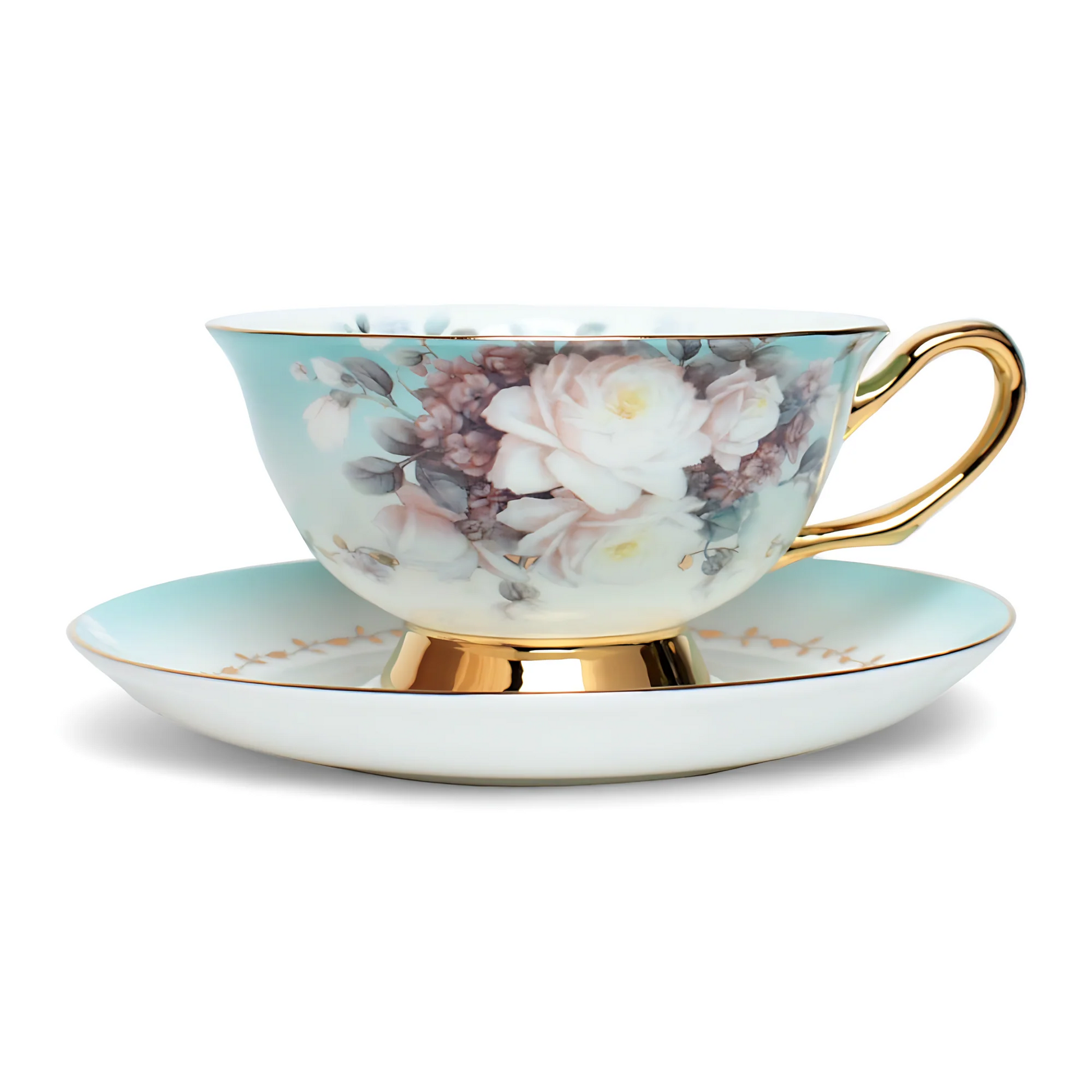 Chinese Porcelain Tea Set – Floral – 15-piece Gift Set Jacqueline van Hoef