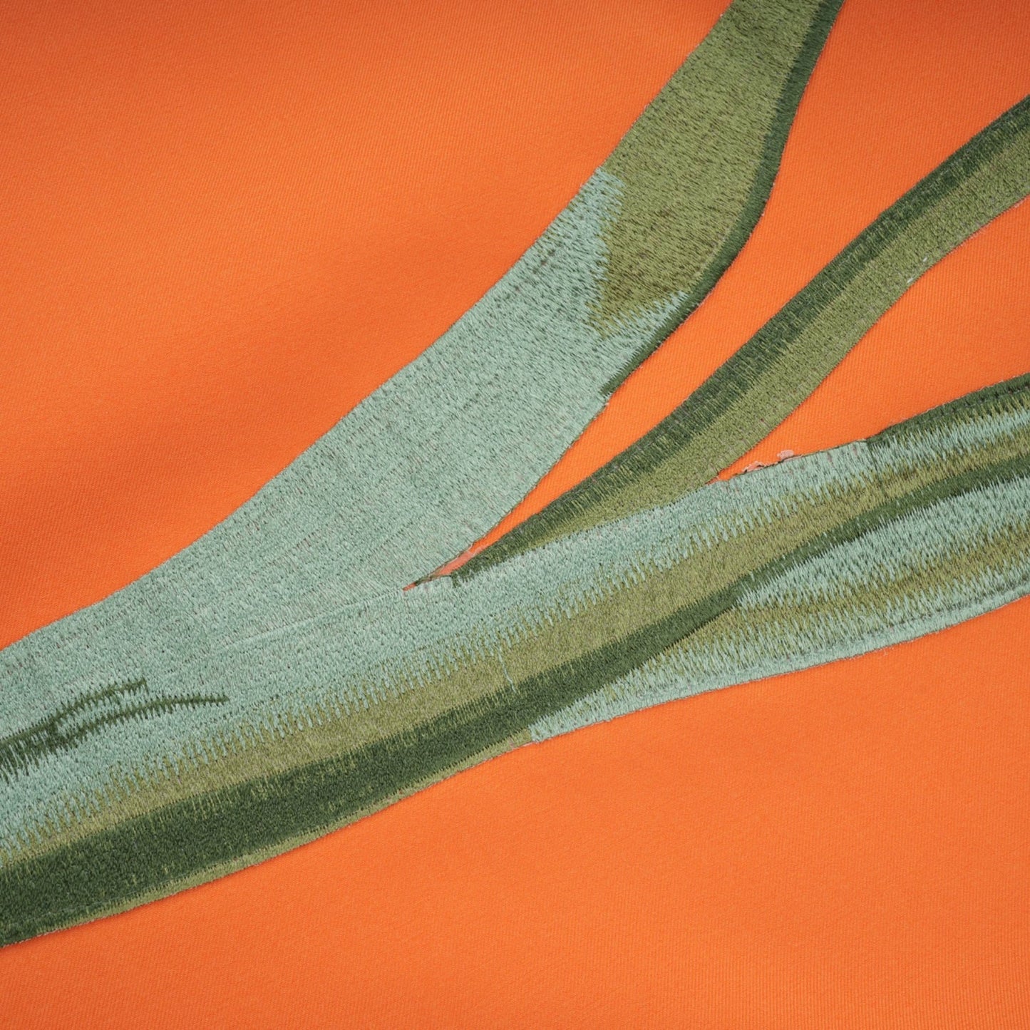 Irène Sequin Embroidered OffShoulder Midi Dress in Orange