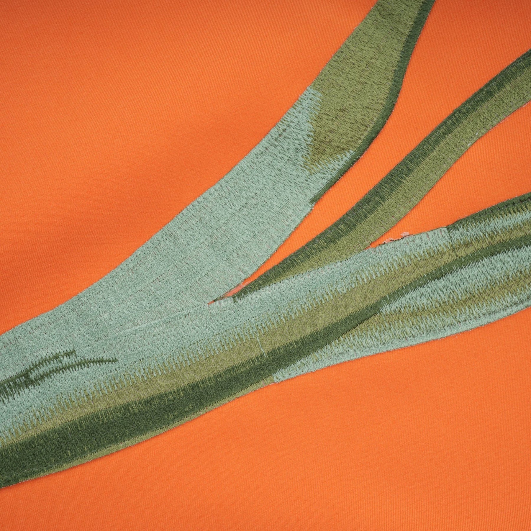 Irène Sequin Embroidered OffShoulder Midi Dress in Orange