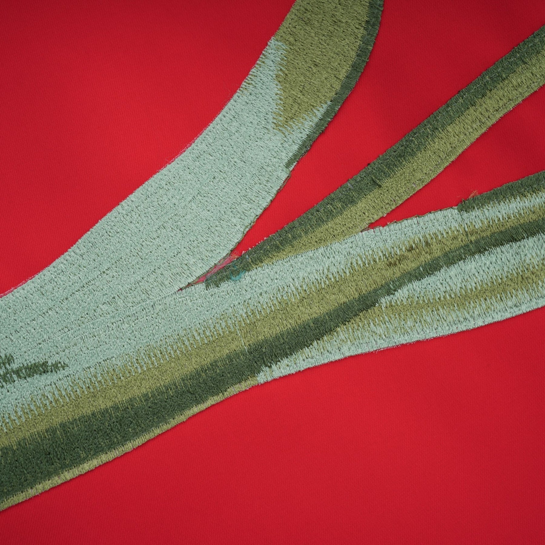 Irène Sequin Embroidered OffShoulder Midi Dress in Red